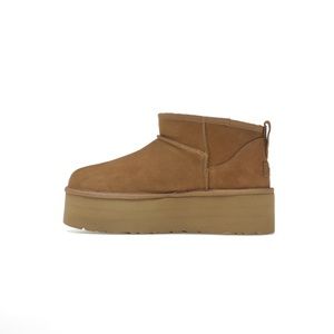 UGG Platform Ultra Mini Size 7W Chestnut